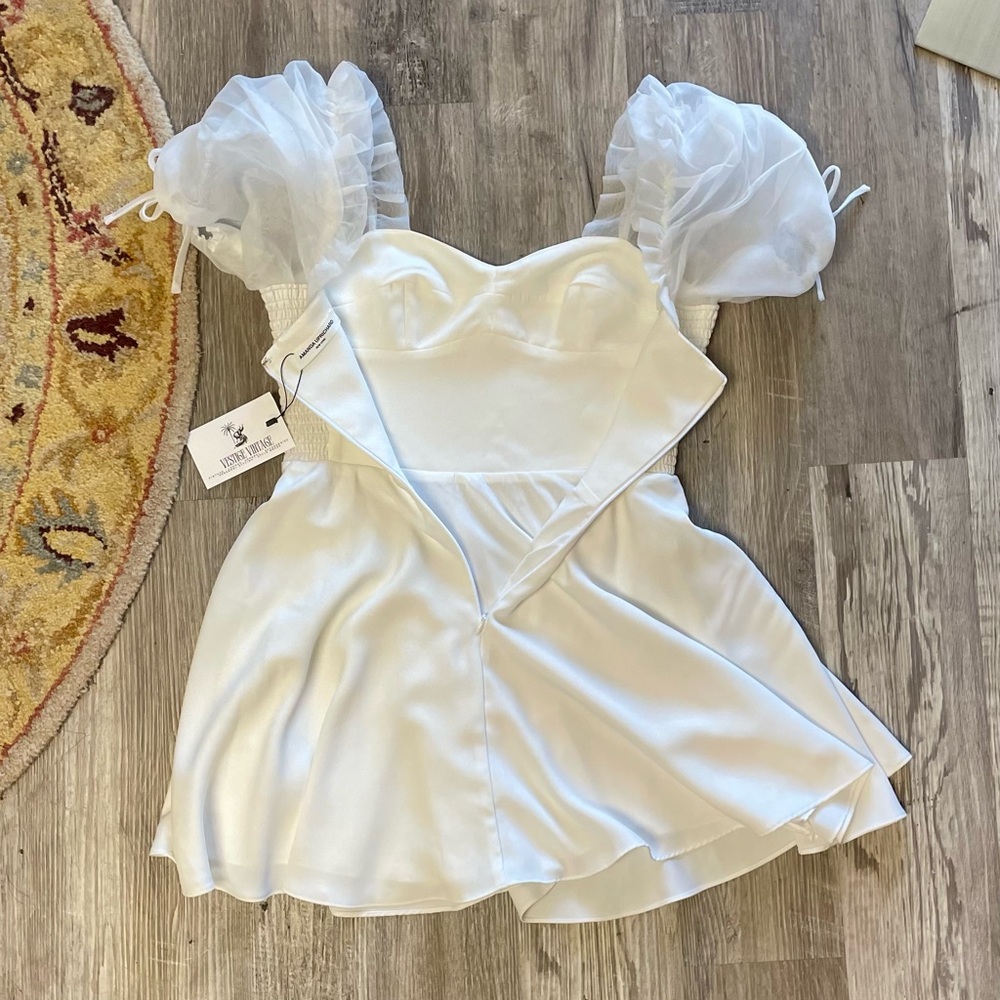 Amanda Uprichard Lovely Dress in Ivory Size Small - Picture 14 of 16